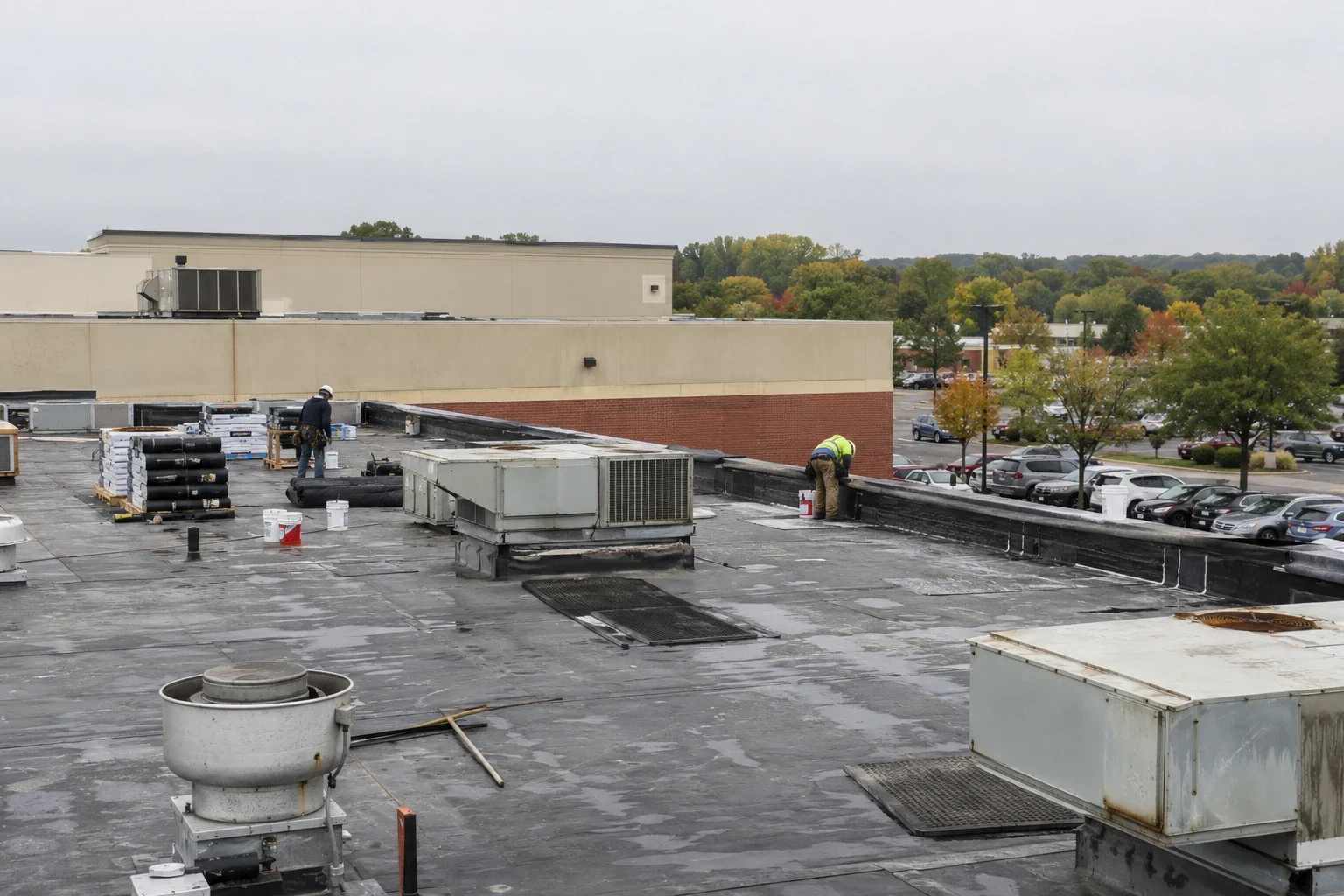 restaurant-brand roof work